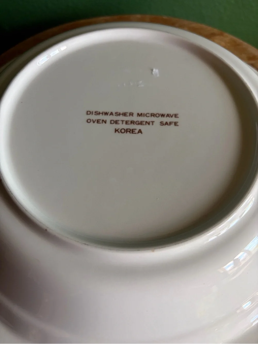 Vintage Hankook Korea ceramic deep-dish Cherry Pie Plate